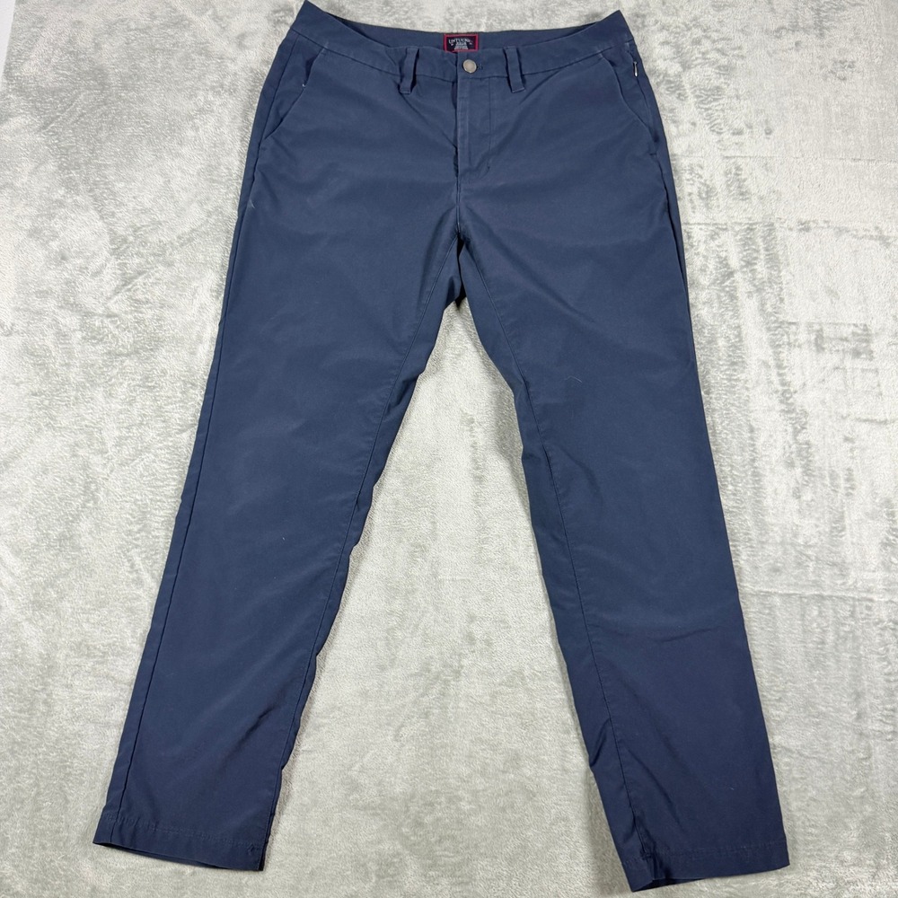 UNTUCKit Mens 32x30 Chancellor Pants Navy Blue Straight Fit Tech 40498